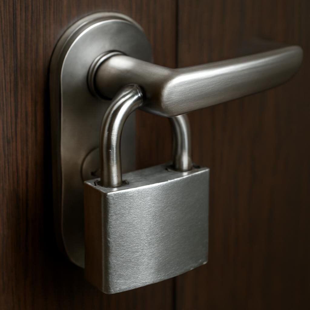 Cadenas en acier — protection de porte