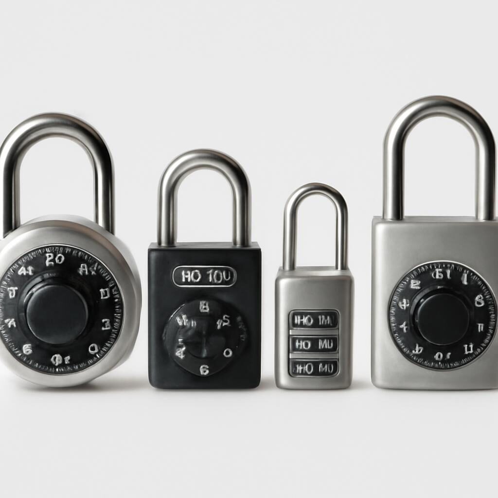 Sélection de cadenas à code de différentes tailles pour différents usages