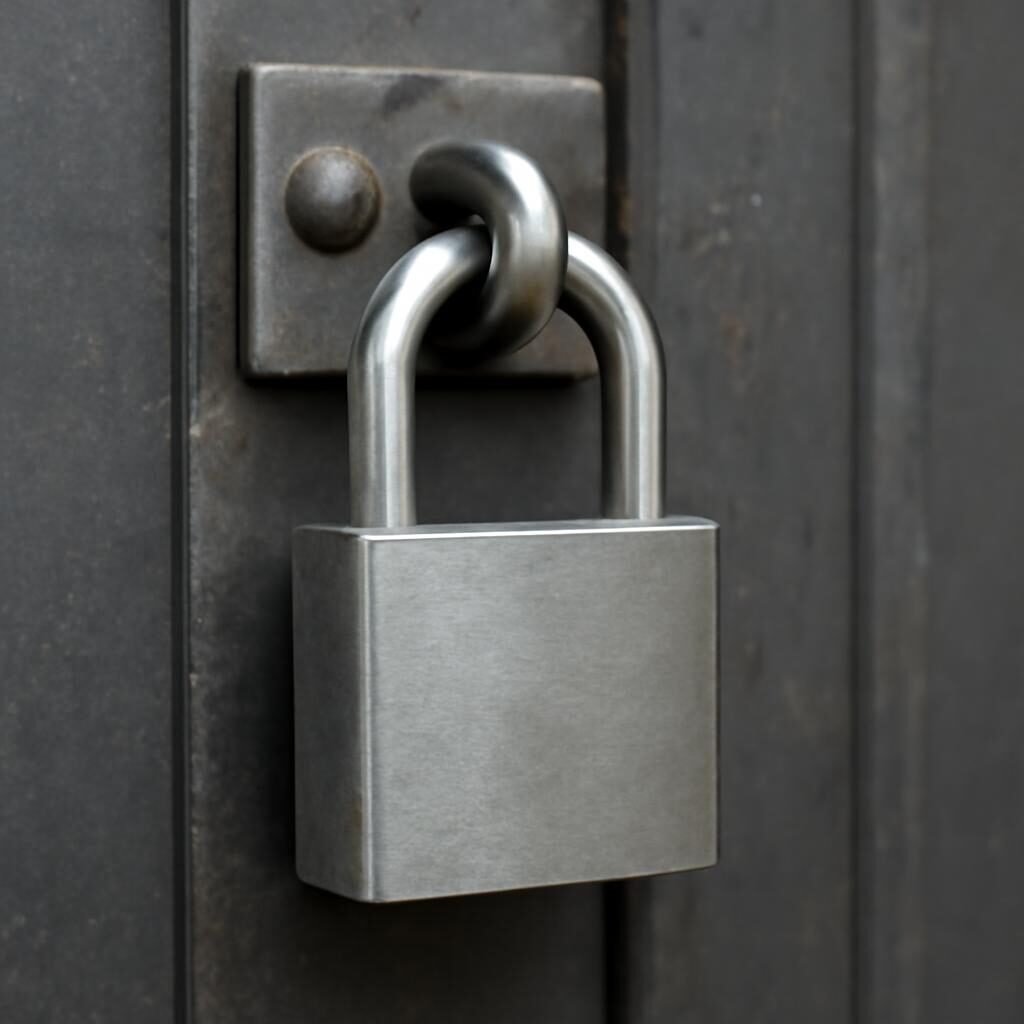 Cadenas de sécurité sur accès extérieur