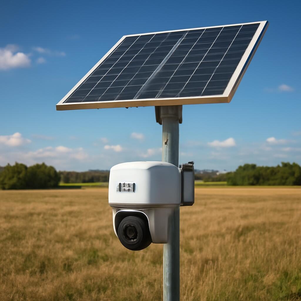 Caméra solaire 4G installée en zone isolée