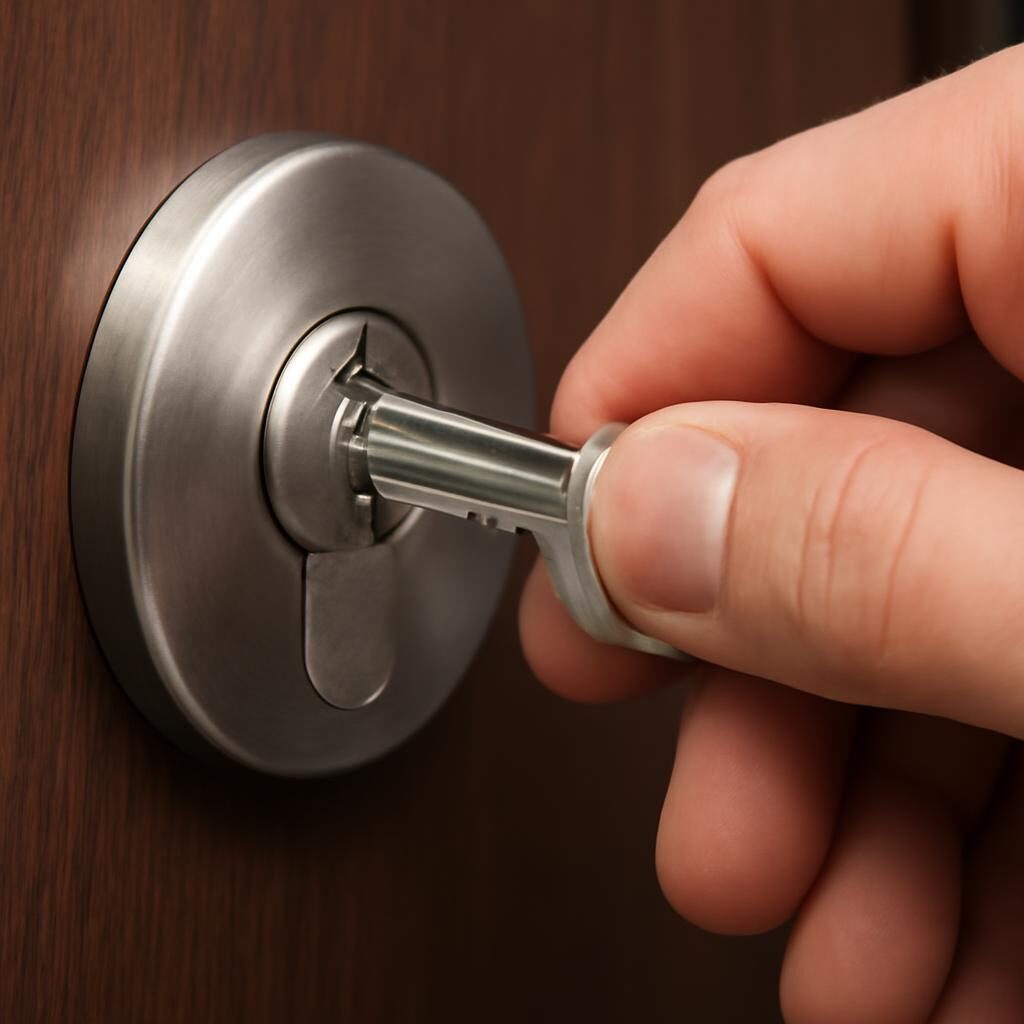 Clé d'accès à une porte sécurisée — droits et sécurité