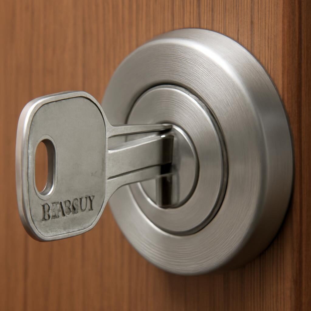 Clé de porte pour accès sécurisé anti-effraction