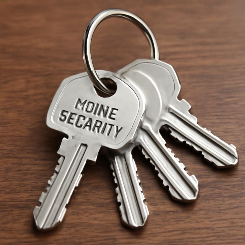 Clés de sécurité pour serrure de porte d'entrée