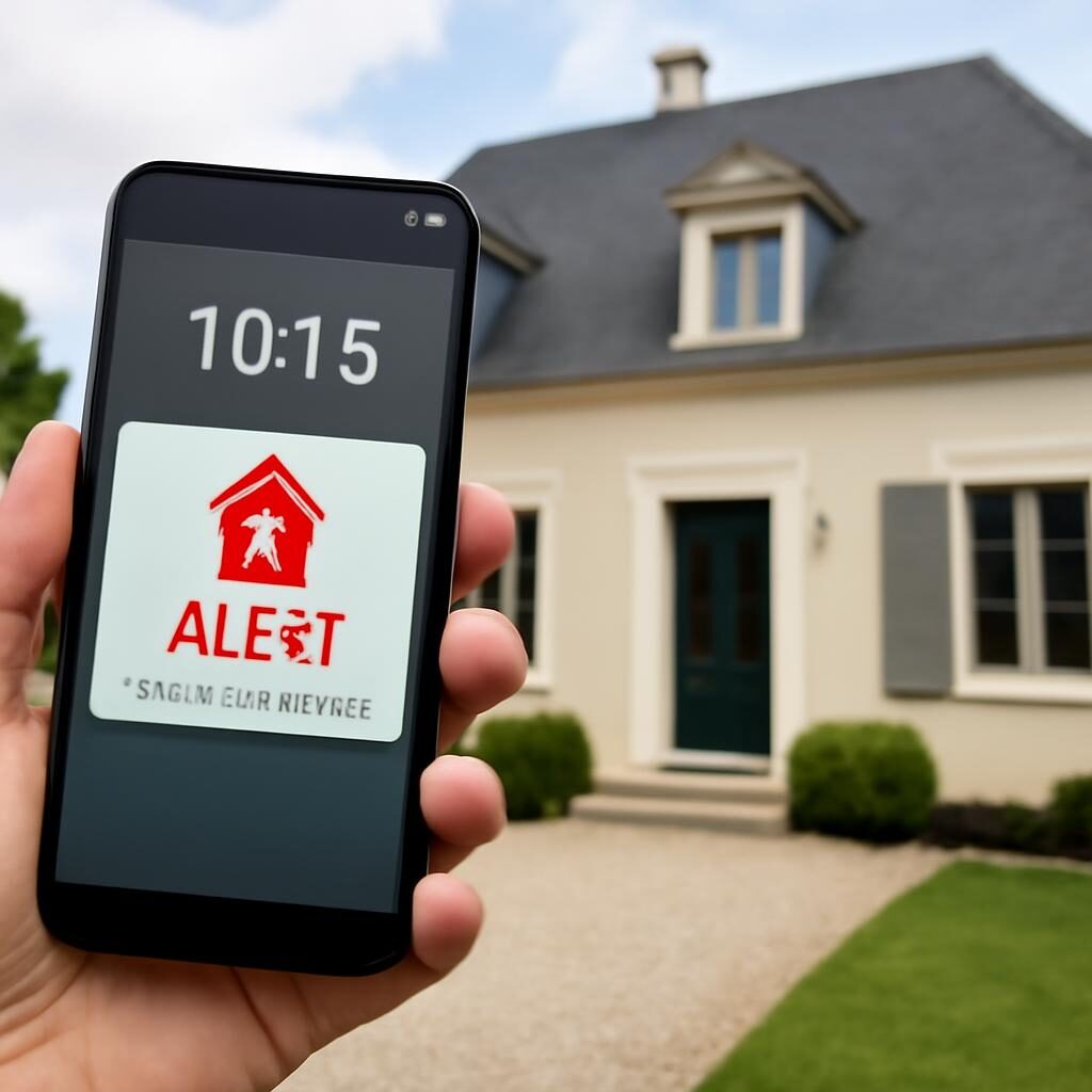 Alarme maison GSM 4G notification smartphone