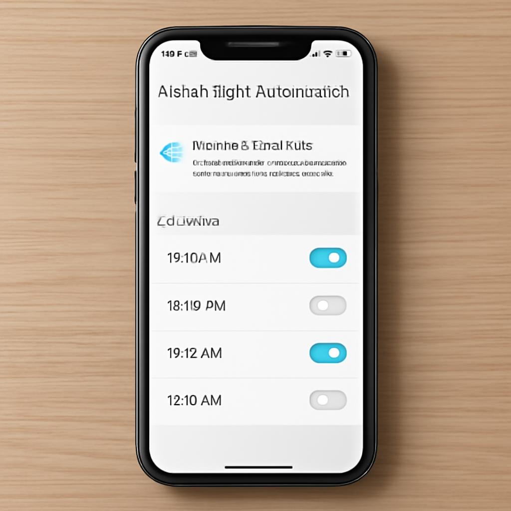 Smartphone montrant l'application d'automatisation lumière avec programmation anti-cambriolage
