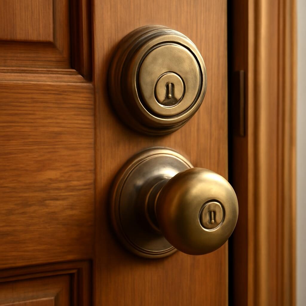 Serrure de porte d'entrée — accès sécurisé