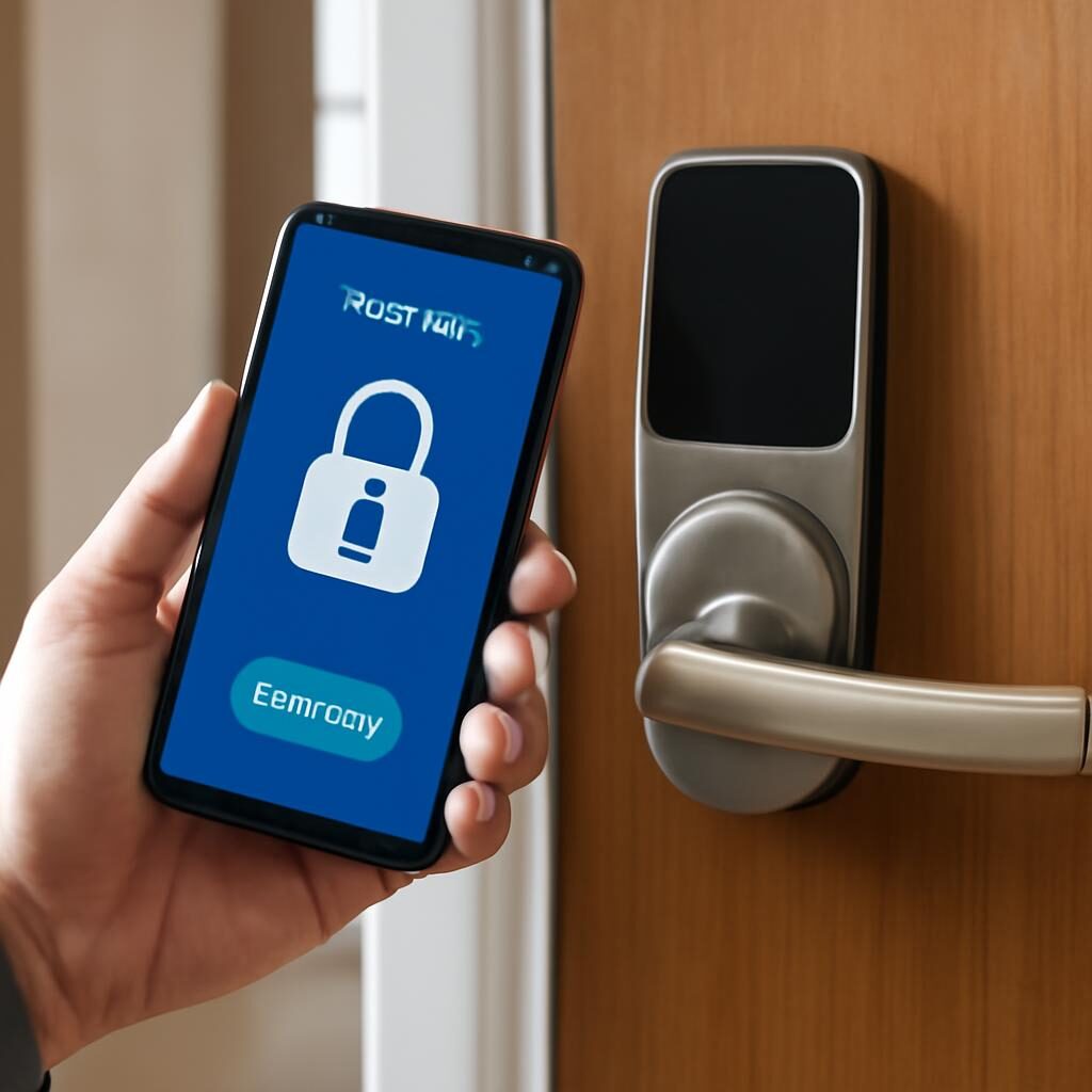 Déverrouillage serrure connectée via smartphone