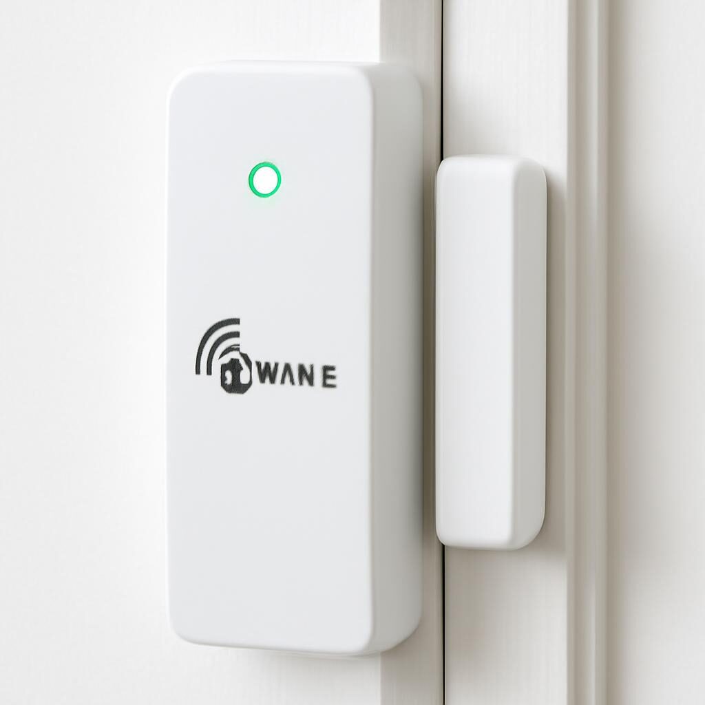 Capteur magnétique Z-Wave pour porte avec voyant LED sur cadre de porte